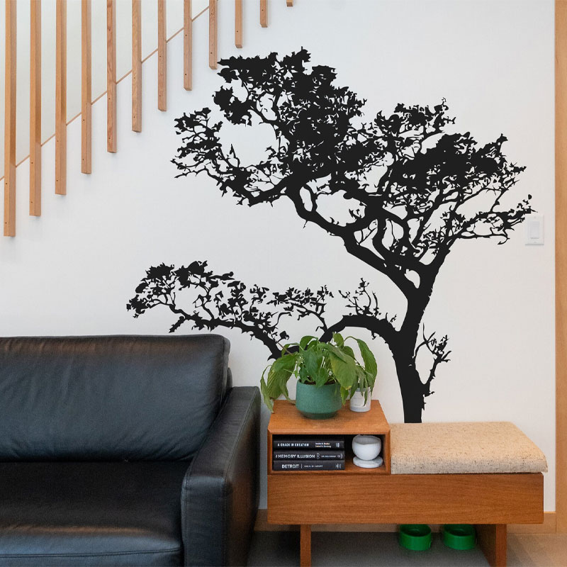 Big Oak Tree Wall Decal Vinyl  - Monstera Thai Constellation ulasan dan harga