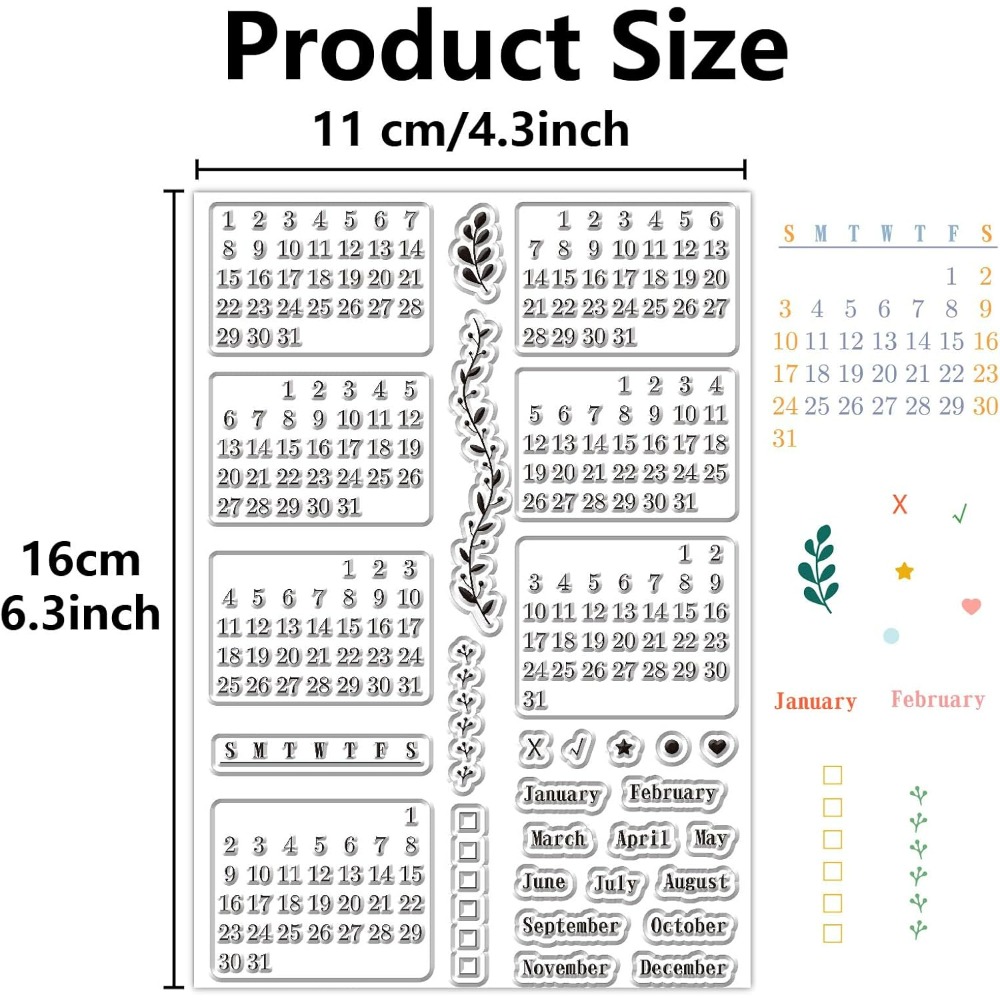 Calendar Clear Stamps Sheets R - Planned Parenthood ulasan dan harga