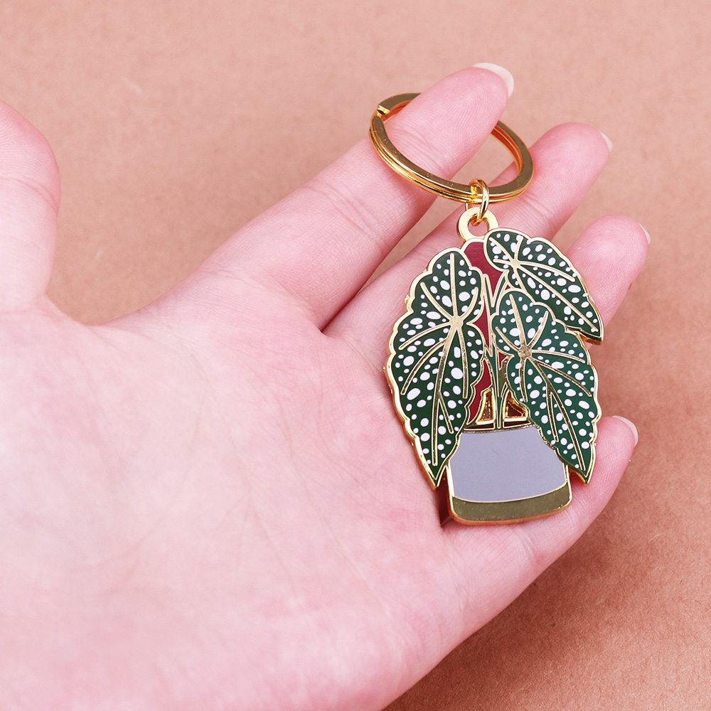 Begonia Plant KeyFob Cute Plan - Monstera Thai Constellation ulasan dan harga
