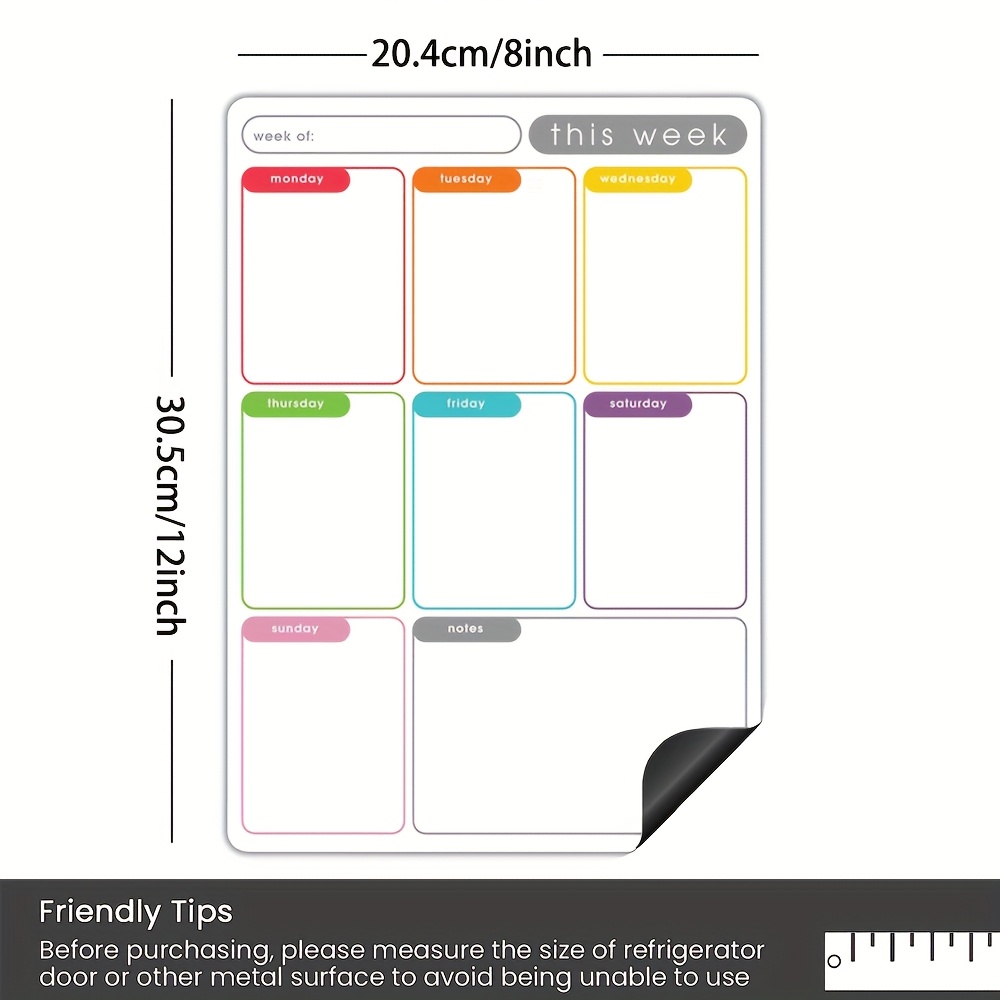 A4 Magnetic Weekly Planner, Er - Planned Parenthood ulasan dan harga