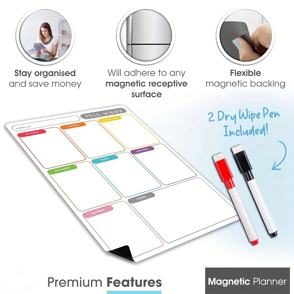 A4 Magnetic Weekly Planner, Er - Planned Parenthood ulasan dan harga