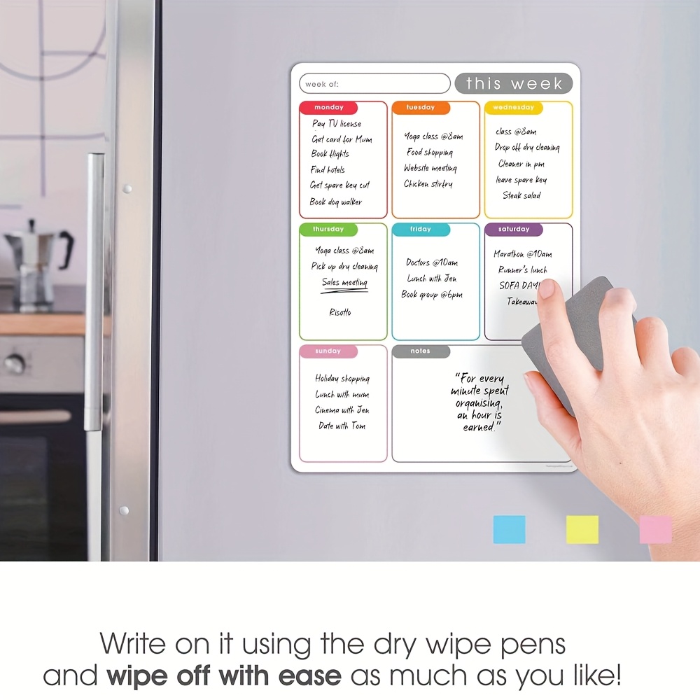 A4 Magnetic Weekly Planner, Er - Planned Parenthood ulasan dan harga