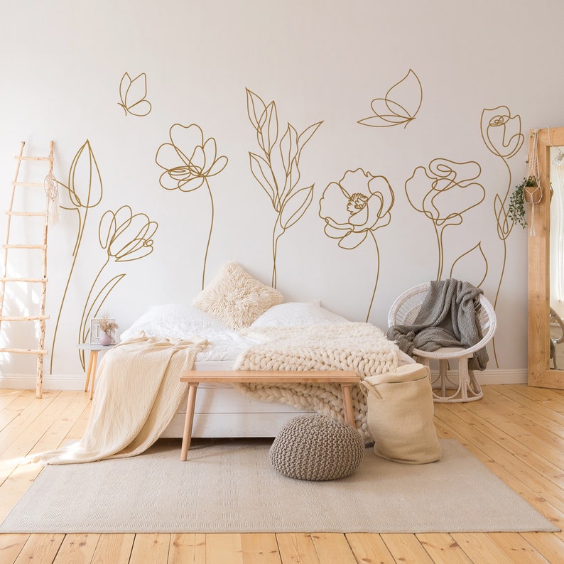 Large Minimal  Flowers Butterf - Monstera Thai Constellation ulasan dan harga