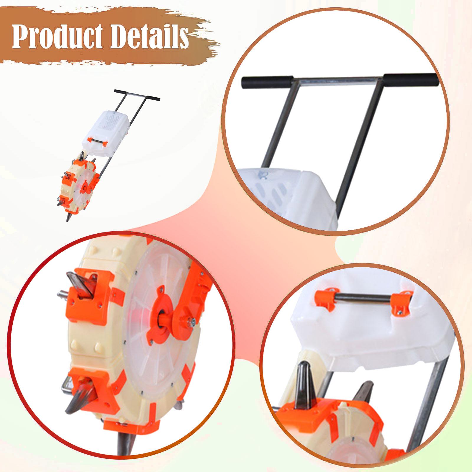 Hand Push Seeder Fertilizer, C - Plant Parents ulasan dan harga