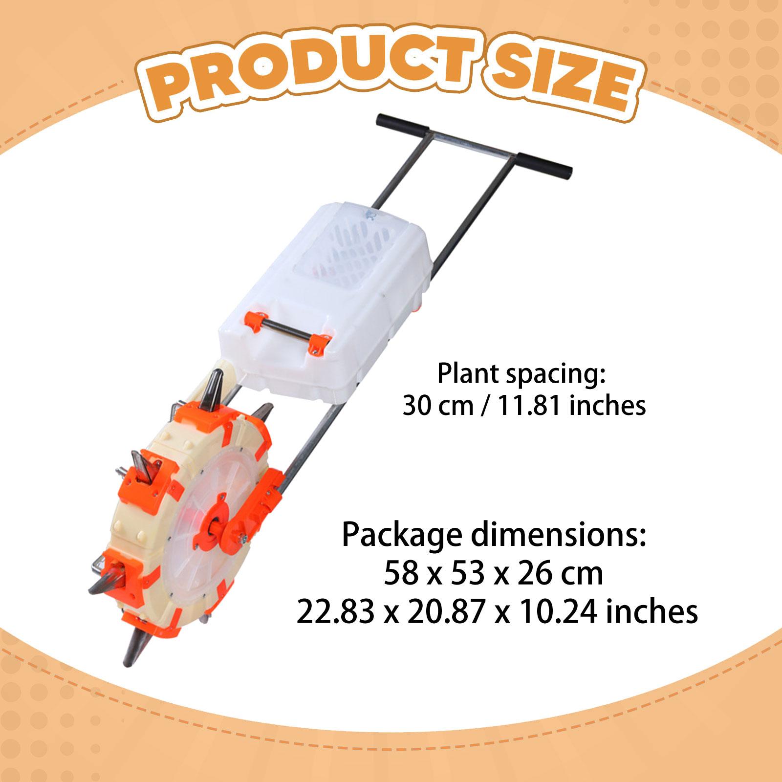 Hand Push Seeder Fertilizer, C - Plant Parents ulasan dan harga