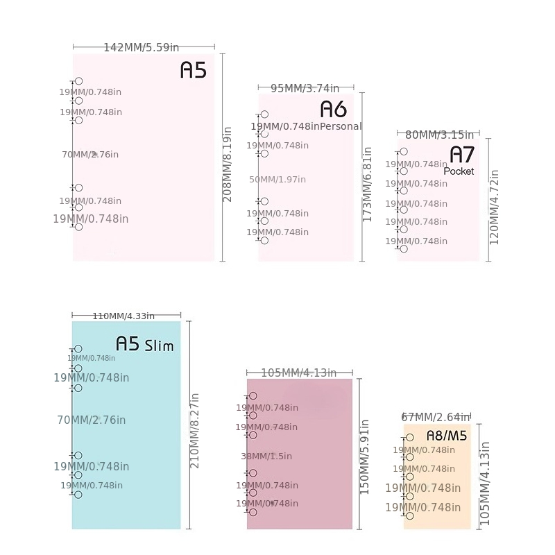 40 Sheets A6 A7 M5 Blank Loose - Planned Parenthood ulasan dan harga