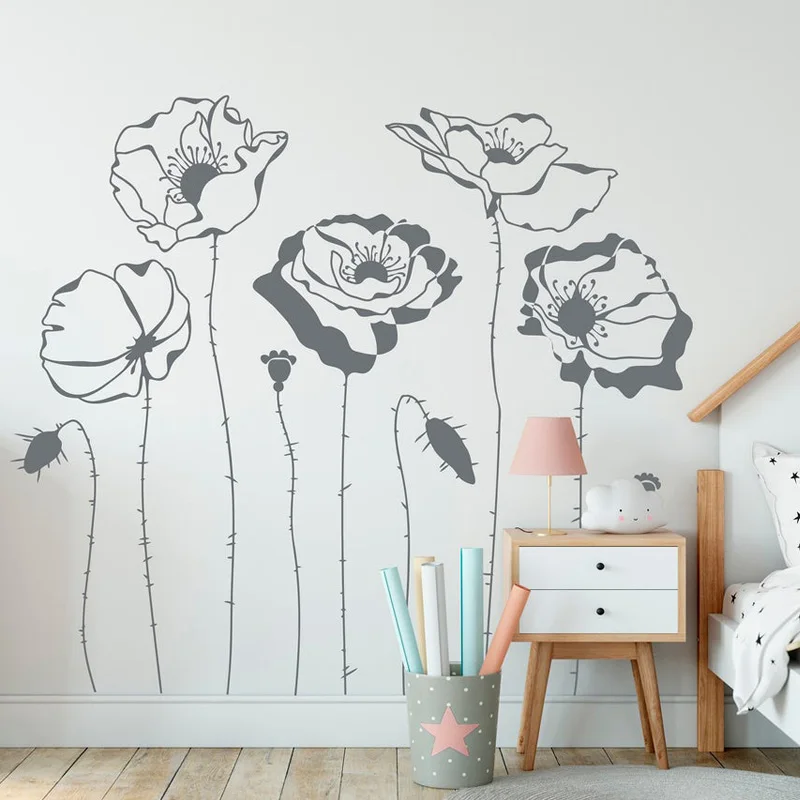 Poppys Flower Wall Decals Plan - Monstera Thai Constellation ulasan dan harga