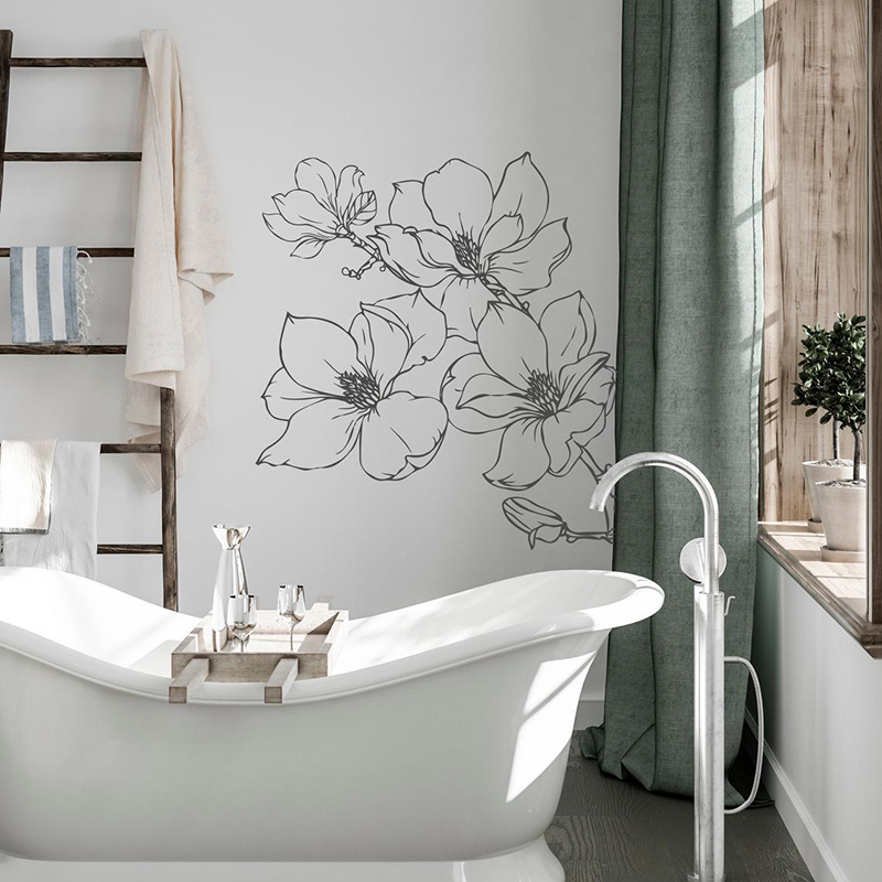 Beauty Flower Plant Wall Decal - Monstera Thai Constellation ulasan dan harga