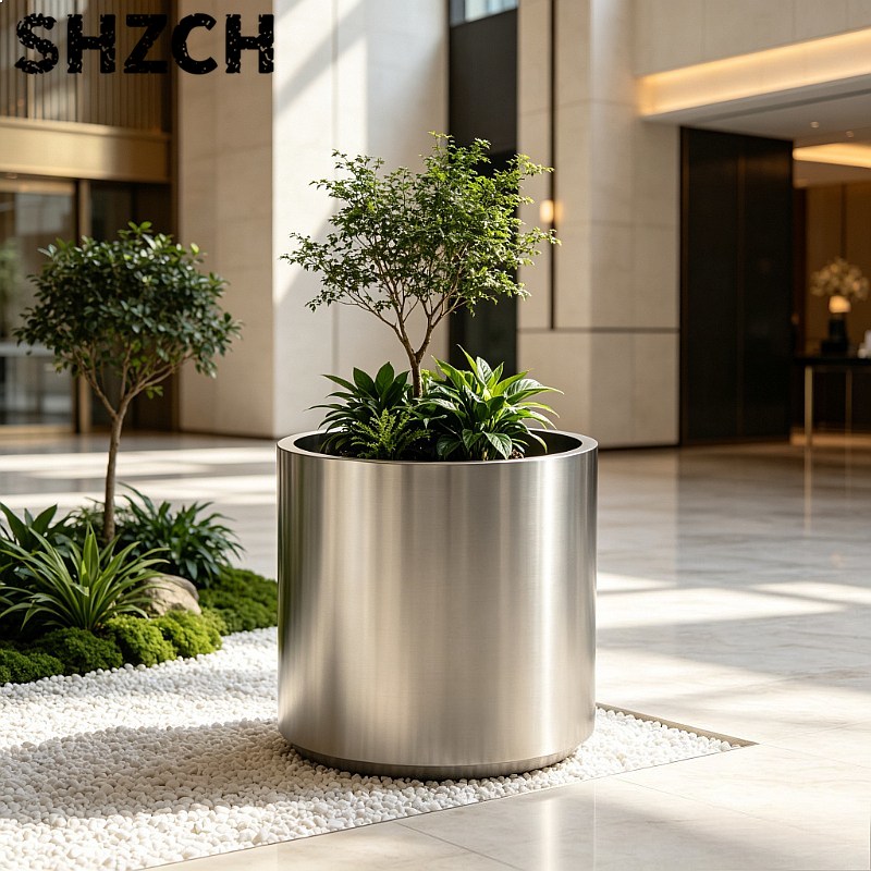 Cylindrical Brushed Stainless  - Plant Parents ulasan dan harga