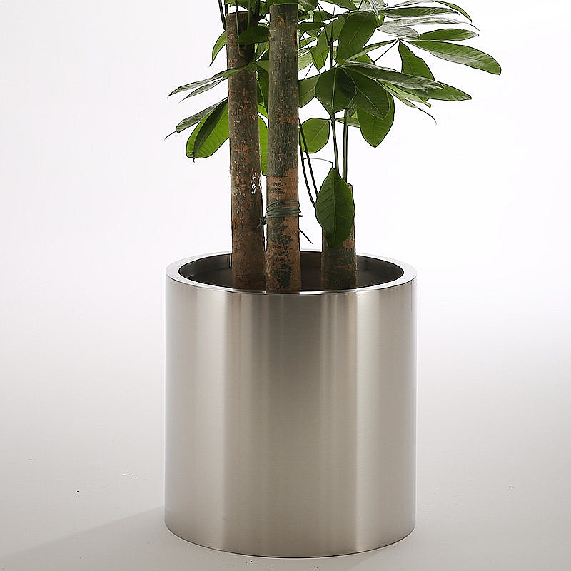 Cylindrical Brushed Stainless  - Plant Parents ulasan dan harga