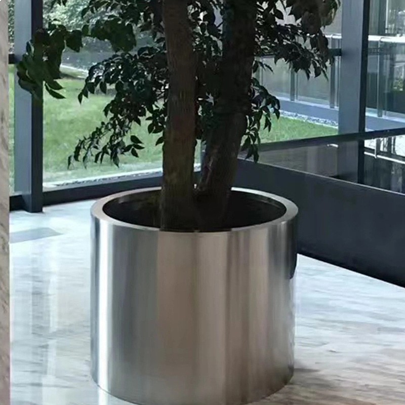 Cylindrical Brushed Stainless  - Plant Parents ulasan dan harga