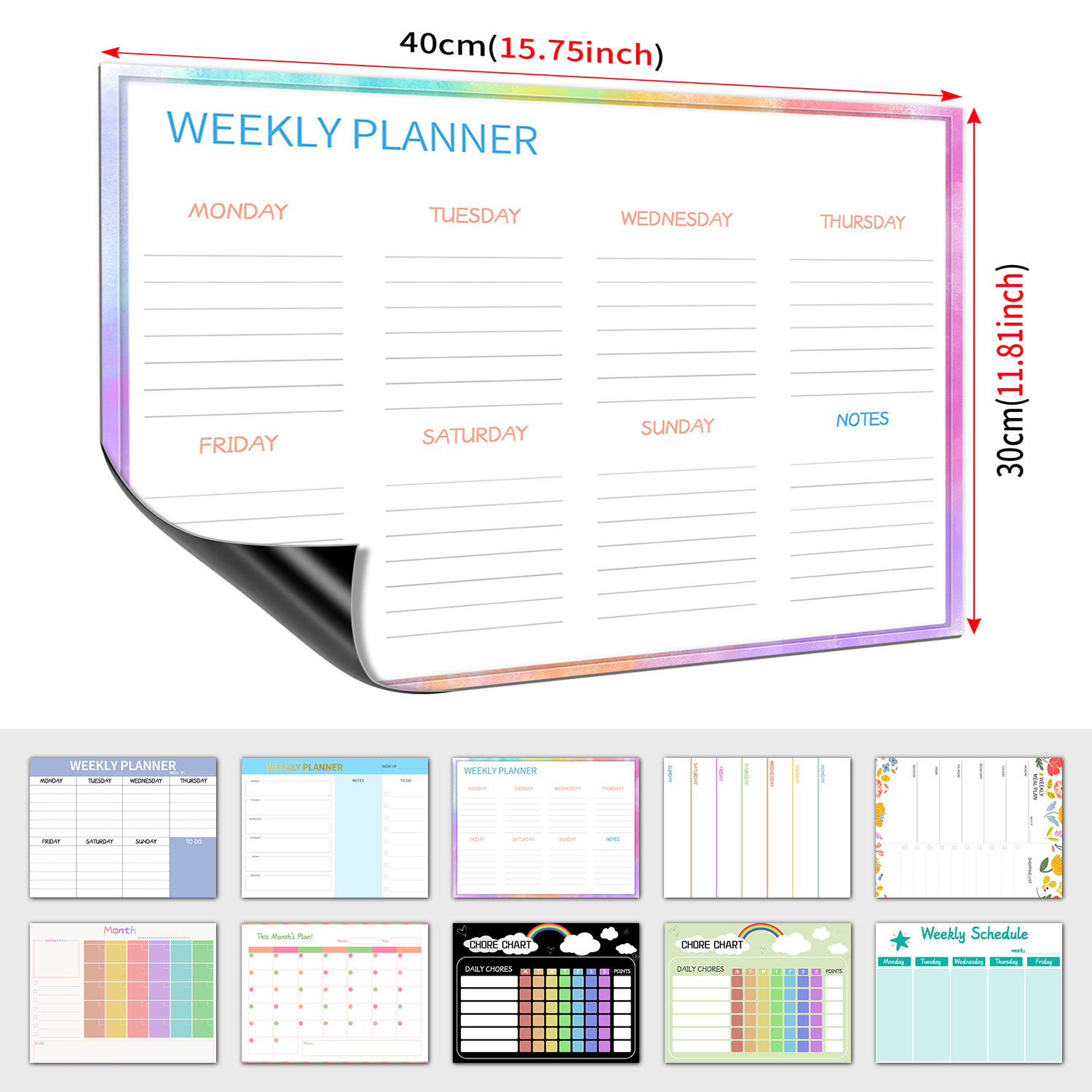 Magnetic Weekly Planner Fridge - Planned Parenthood ulasan dan harga