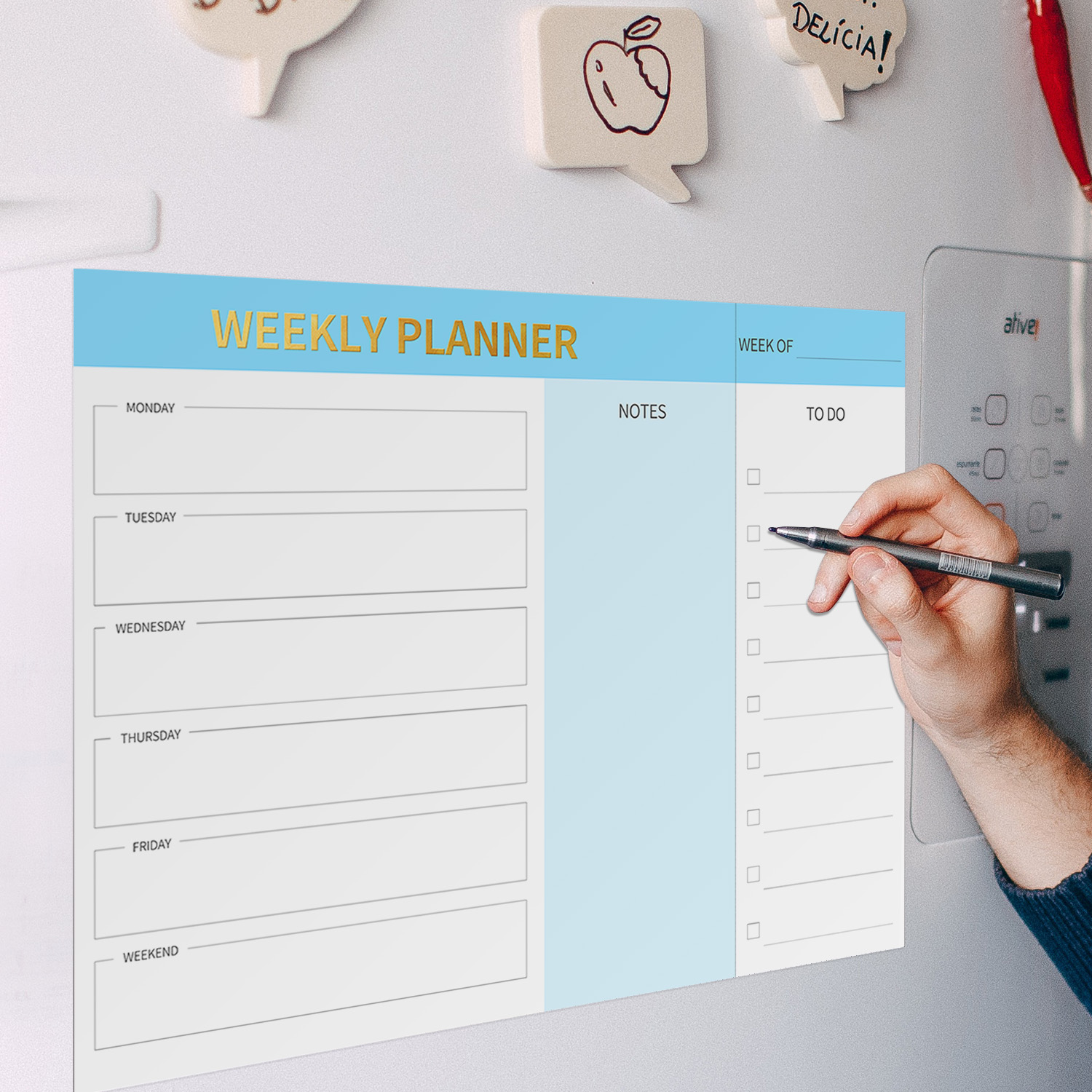 Magnetic Weekly Planner Fridge - Planned Parenthood ulasan dan harga