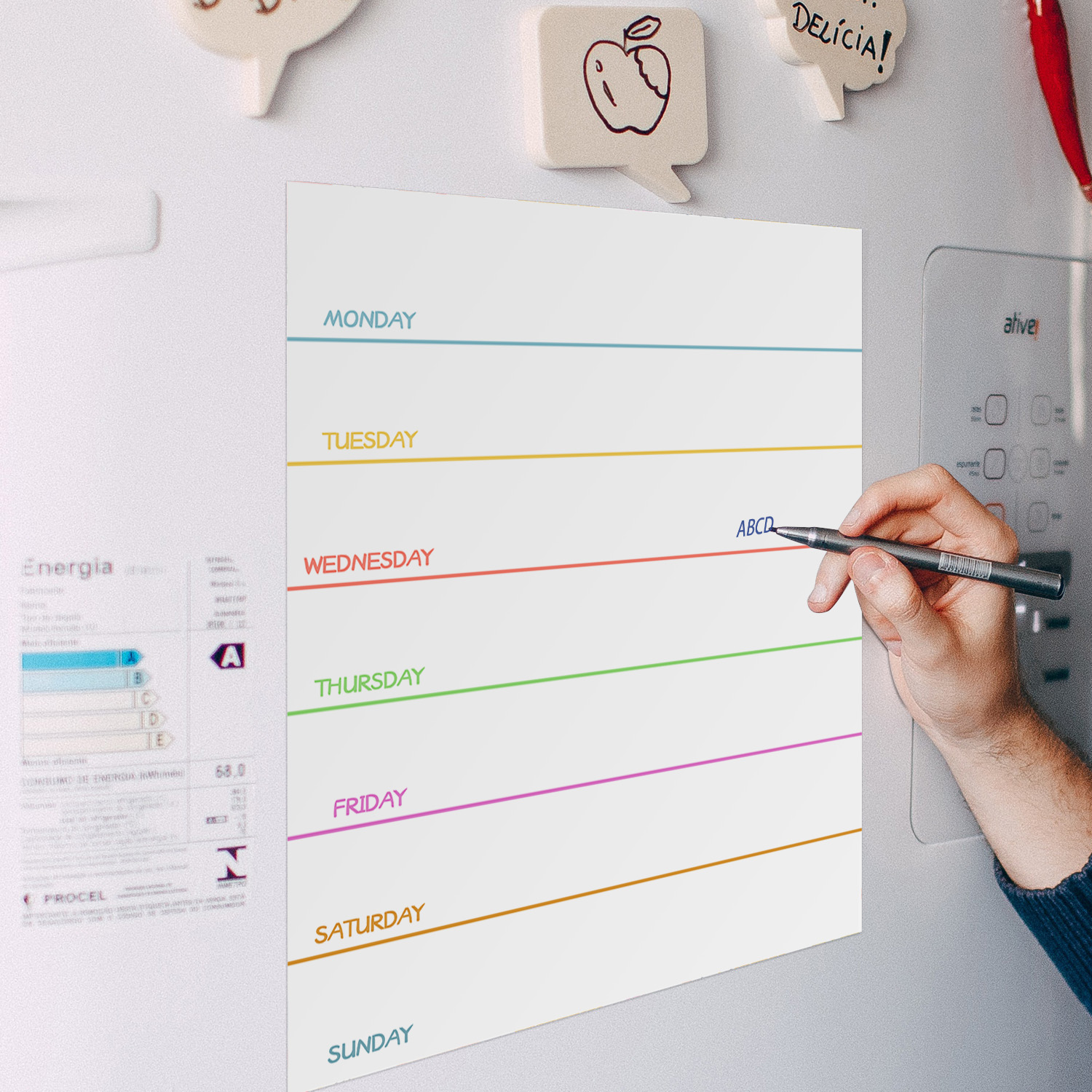 Magnetic Weekly Planner Fridge - Planned Parenthood ulasan dan harga