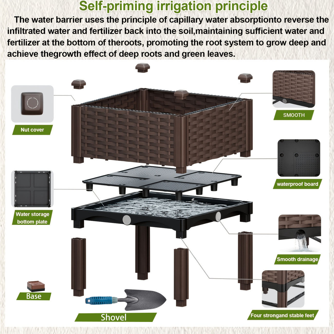 Garden Raised Bed, Elevated Fl - Plant Parents ulasan dan harga