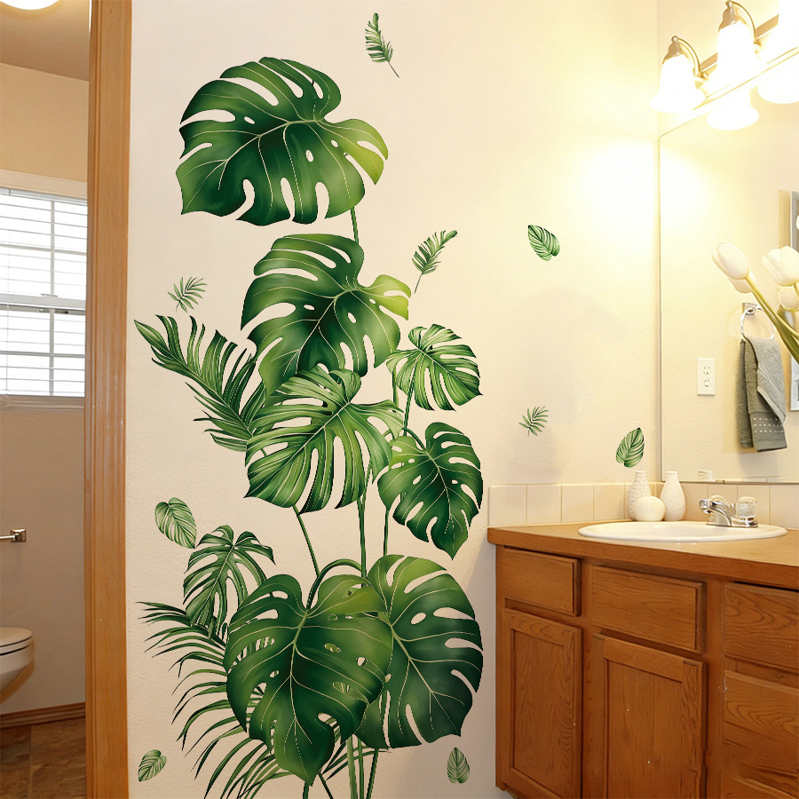Tropical Green Leaves Plant Wa - Monstera Thai Constellation ulasan dan harga